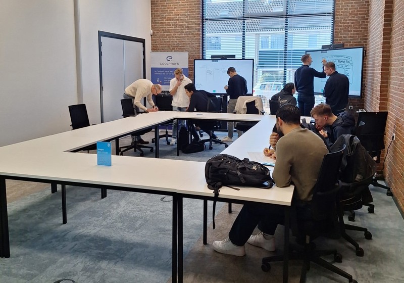 Studenten Hogeschool Windesheim op bezoek